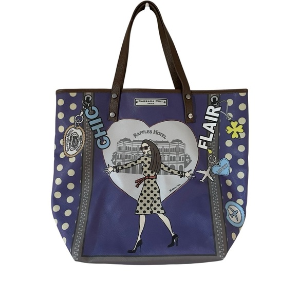 NWT Barbara Rihl Purple Tote Bag - Picture 1 of 7